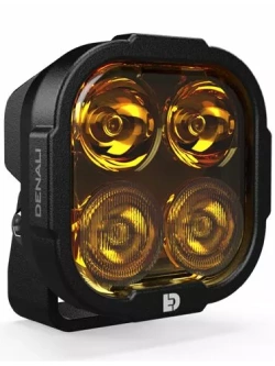 Światło drogowe Denali DL4 z technologią Datadim bursztynowe