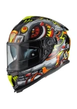 Kask integralny Premier Typhoon LY 12 czarno-żółty