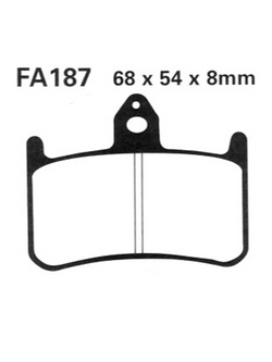 Klocki hamulcowe EBC FA187 68 x 54 x 8mm NA PRZÓD