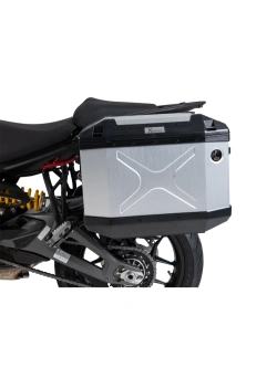 Zestaw: kufry boczne + stelaże Hepco&Becker Xplorer Cutout Ducati Multistrada V2/S (25-) srebrne