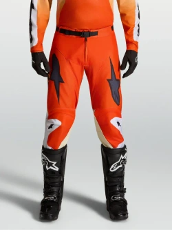 Spodnie cross Alpinestars MX Racer Amber biało-czarno-czerwone