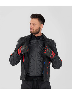 Kurtka motocyklowa tekstylna Shima Solid 2.0 czarno-czerwona