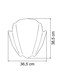 Szyba motocyklowa uniwersalna MRA "RNB" Racing  przyciemniana [bez mocowania]