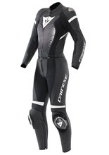 Kombinezon motocyklowy dwuczęściowy damski Dainese Fulminea czarno-biały