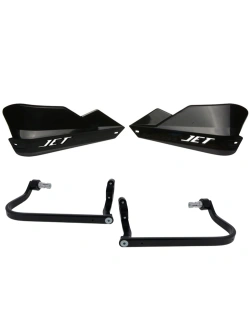 Osłony dłoni Barkbusters JET, czarne + zestaw montażowy BMW, Honda, KTM, Suzuki (wybrane modele)