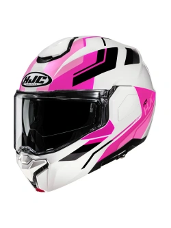 Kask szczękowy HJC I101 Krone biało-czarno-różowy