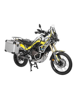 Zestaw: kufry boczne z anodowanego aluminium srebrne Zega Evo X + stelaże srebne Touratech Yamaha Tenere 700 / World Raid (2 x 45L)