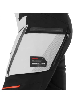 Spodnie motocyklowe tekstylne Shima Hero 3.0 szaro-niebieskie