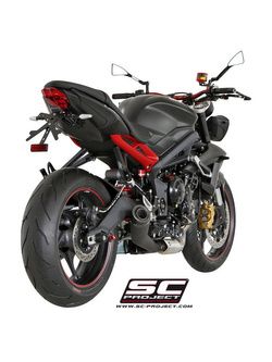 Tłumik stożkowy (Czarny Mat) Slip-on SC-Project do Triumph STREET TRIPLE 675 / R [13-16]/ RX [15-16]