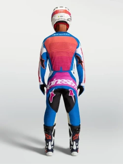 Bluza cross Alpinestars MX Techstar Maven biało-czerwono-niebieska
