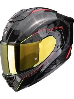 Kask integralny Scorpion EXO-1500 CARBON AIR Mundi czarno-czerwono-żółty