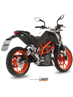 Pełny układ wydechowy (GP) MIVV do KTM Duke 390 (13-16) czarny