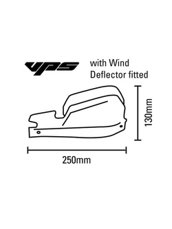 Handbary Barkbusters Vps + zestaw montażowy handbarów do wielu modeli Yamaha srebrna 
