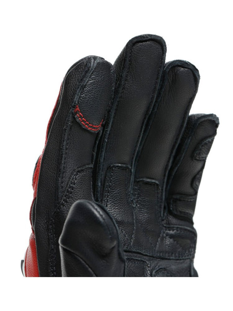Skórzane rękawice motocyklowe Dainese Impeto czarno-czerwone