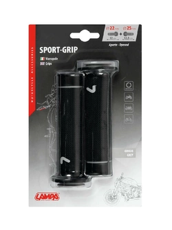 Manetki motocyklowe uniwersalne Lampa Sport-Grip szare