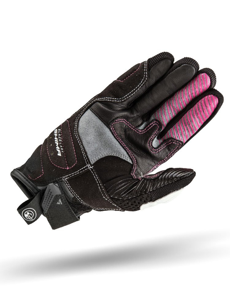 Rękawice motocyklowe letnie damskie Shima Blaze Lady czarno-różowe