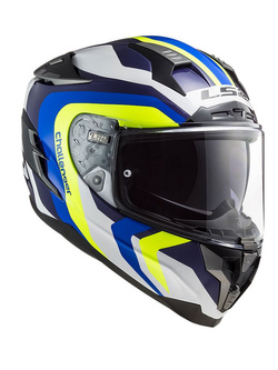 Kask integralny LS2 FF327 Challenger HPFC Galactic niebiesko-biało-żółty