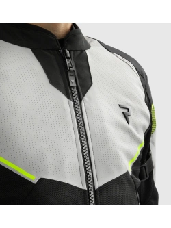 Kurtka motocyklowa tekstylna Rebelhorn Hiflow V czarno-szaro-żółta