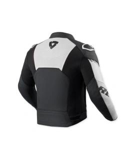 Kurtka motocyklowa skórzana REV’IT! Argon 3 czarno-biała