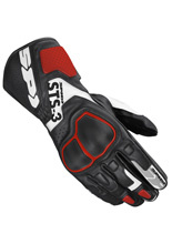 Rękawice motocyklowe Spidi STS-3 czarno-biało-czerwone