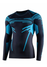 Bluza termoaktywna Brubeck Dry szaro-niebieska