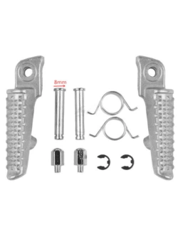 Podnóżki motocyklowe kierowcy BikeTec Honda CBR 600RR (03-06)/ 1000RR (02-14)/ R (08-11) srebrne