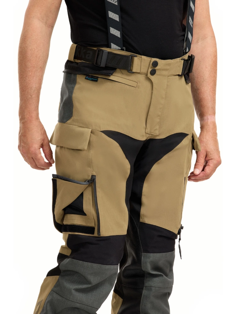 Spodnie motocyklowe tekstylne Rukka TitanTrail-R brązowe