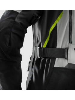 Kurtka motocyklowa tekstylna Rebelhorn Hardy 3.0 czarno-szaro-żółta