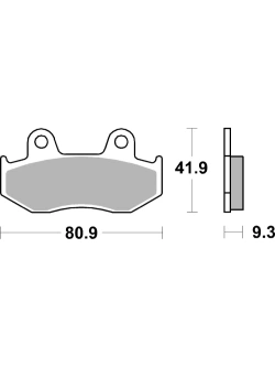 Klocki hamulcowe Brembo Genuine CC Honda SH/ Dylan/ Lead (wybrane modele) [kpl. na 1 tarczę]
