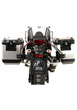 Zestaw: kufry boczne + stelaże Hepco&Becker Xplorer Cutout Yamaha Tenere 700 World Raid (22-24)/World Rally (23-24) srebrne