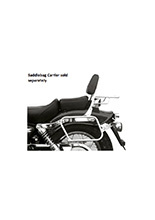 Oparcie pasażera Hepco&Becker Honda CA 125 Rebel / CMX 250 Rebel [95-01] [z tylnym stelażem]
