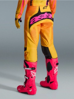Spodnie cross Alpinestars MX Techstar Nomur pomarańczowo-żółto-czarne
