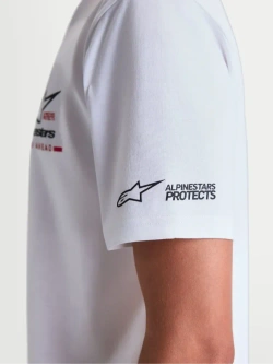 Koszulka z krótkim rękawem Alpinestars P1 CSF biała