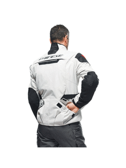 Kurtka motocyklowa tekstylna Dainese Splugen 3L D-Dry biało-czarna