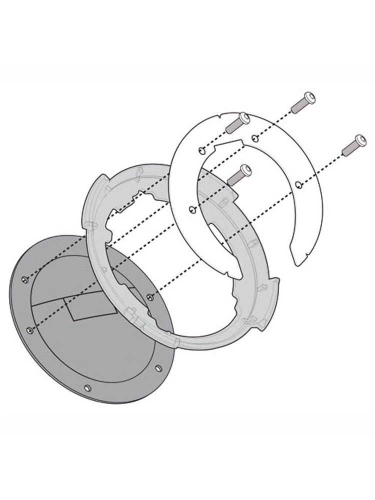 Mocowanie GIVI BF12 do tankbagów Tanklock, TanklockED KTM Duke 125/ 200/ 390 [11-16]
