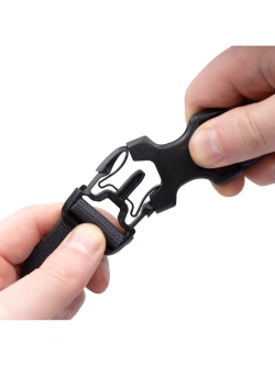 Pasy mocujące bagaż Oxford Atlas B-Clip (26 mm x 0,8 m) czarne