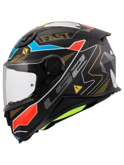 Kask dziecięcy integralny LS2 FF812 Zero-czarno-niebiesko-czerwony