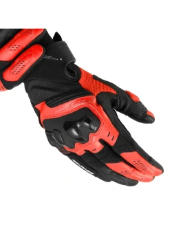 Rękawice motocyklowe Shima Spark 3.0 czarno-fluo czerwone