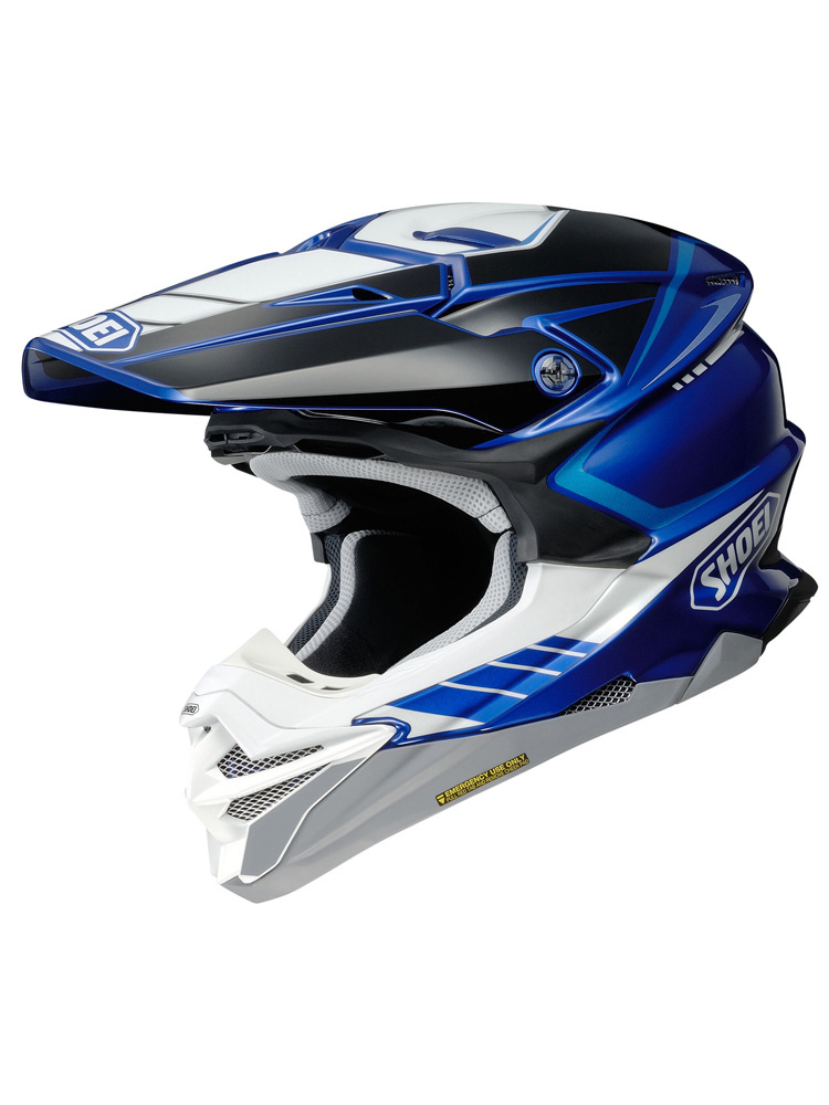 Kask enduro Shoei VFX-WR 06 Jammer TC-2 czarno-biało-niebieski