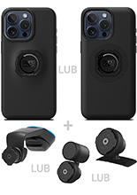 Zestaw do samochodu: etui na telefon iPhone 15 Pro Max + mocowanie Quad Lock
