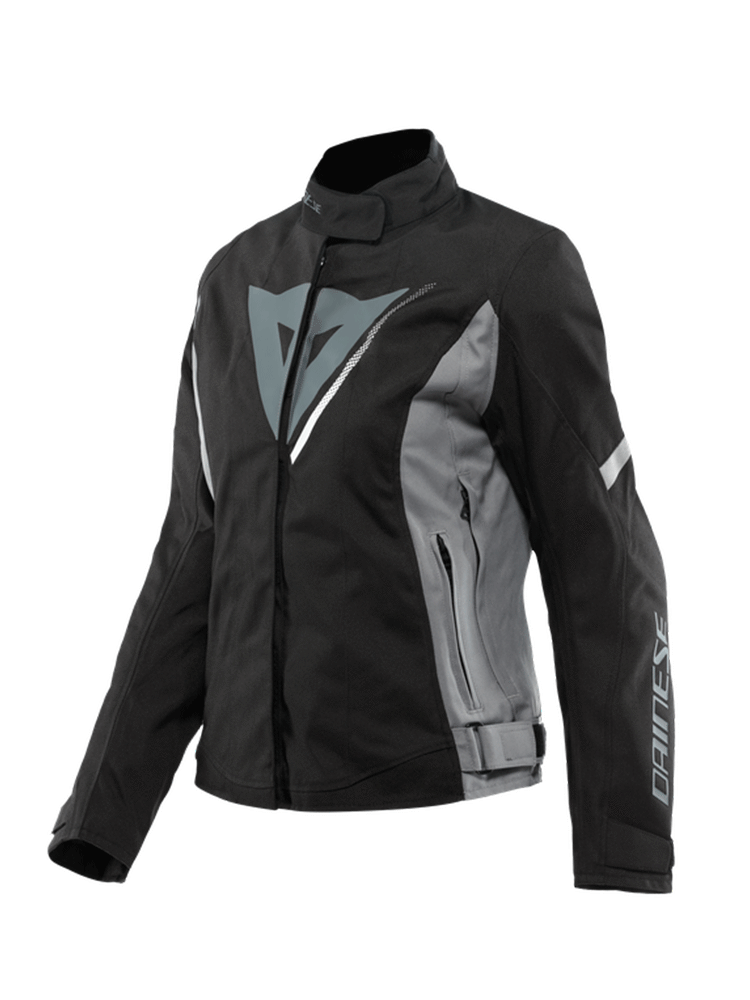 Kurtka motocyklowa damska tekstylna Dainese Veloce D-Dry czarno-szaro-biała