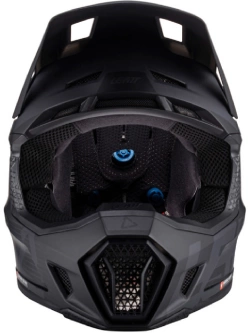 Kask enduro Leatt Moto 7.5 V25 Stealth z goglami czarno-niebieskimi