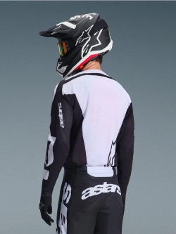 Bluza cross Alpinestars MX Racer Air Riway czarno-biała