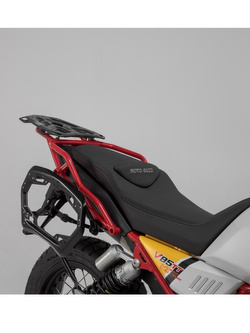 Zestaw: kufry boczne + stelaże PRO ABS Aero System Sw-Motech do Moto Guzzi V85 TT (19-) [pojemność: 2 x 25 L]