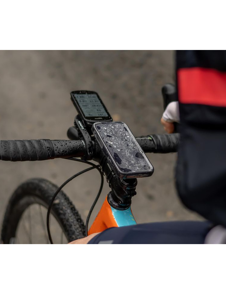 Zestaw rowerowy: etui MAG na telefon iPhone 14 Pro Max (magnetyczne) + wodoodporny pokrowiec MAG + mocowanie Quad Lock