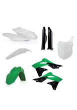 Pełny zestaw plastików Acerbis Kawasaki KX 250 F [13-16] czarno-biało-zielony