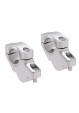 Podwyższenie kierownicy Hepco&Becker Yamaha Tracer 7/GT/Y-AMT (26-) [30 mm w górę, 21 mm w tył] srebrne