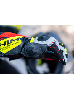 Rękawice motocyklowe Shima ST-3 biało-czerwone