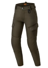 Jeansy motocyklowe damskie Shima Recon zielone