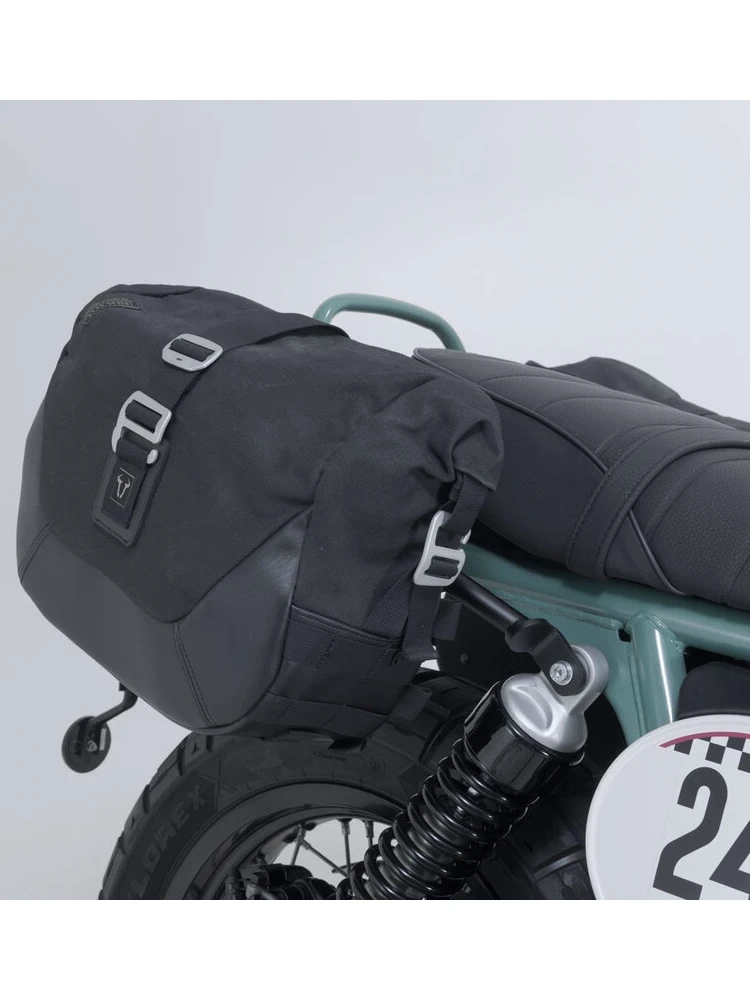 Zestaw sakw bocznych SW-Motech Legend Gear LC2/LC1 ze stelażami Royal Enfield Interceptor Bear 650 (25-) czarne
